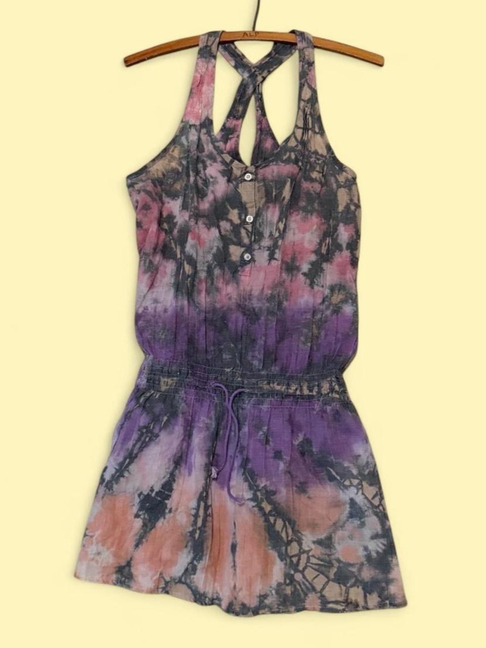 Purple & Pink Tie-Dye Racerback dress 🌙💜